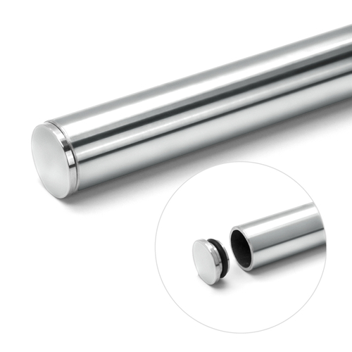 Carmel Series Top Sliding Tube with End Caps 105" Long - Polished Stainless