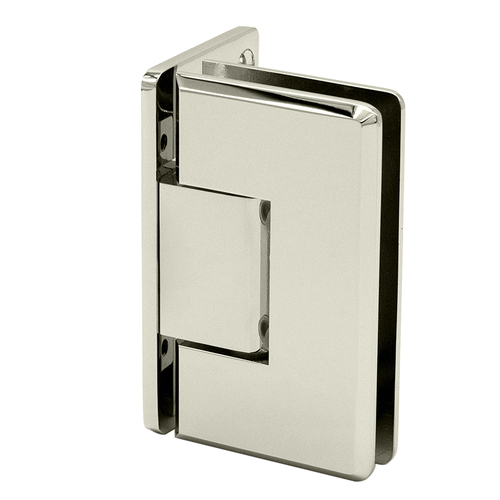 Carolina Beveled Wall Mount Hinge Offset Back Plate - Polished Nickel