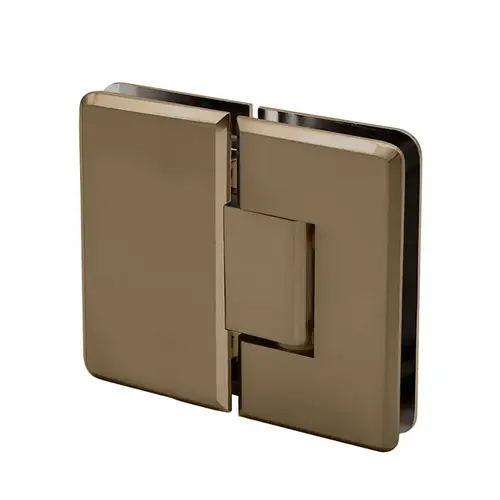 Carolina Beveled Glass-to-Glass 5 Degree Positive Close 180 Degree Hinge - Brushed Bronze