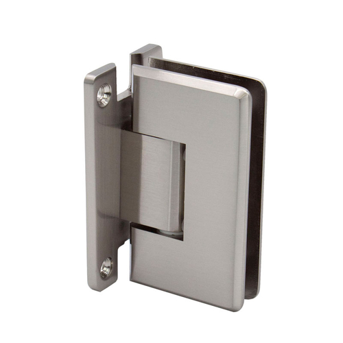 Carolina Beveled Wall Mount Hinge Adjustable Full Back Plate - Brushed Nickel