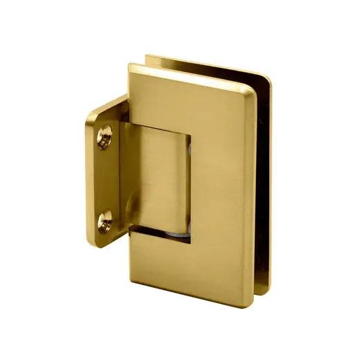 Carolina Beveled Wall Mount Hinge Short Back Plate - Satin Brass