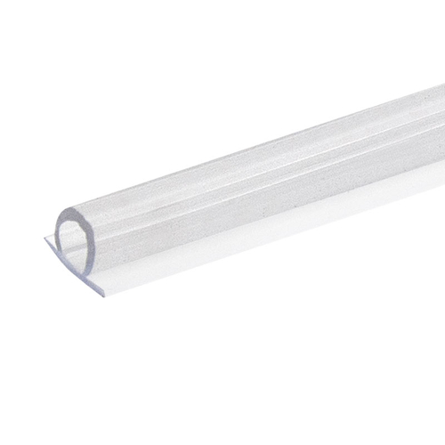 Clear Vinyl Bulb Seal 5/32" Gap Without Pre-Applied Tape 95" Length