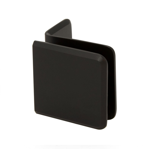 Beveled Wall Mount Glass Clamps with Small Leg - Oil Rubbed Bronze