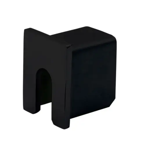 Wall Mount End Caps Aluminum Cap Rail 1 - 5/16" X 1 X 1 - 5/16" Profile - Matte Black