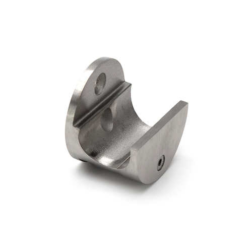 Carmel Series Wall Mount Clamp - Brushed Stainless