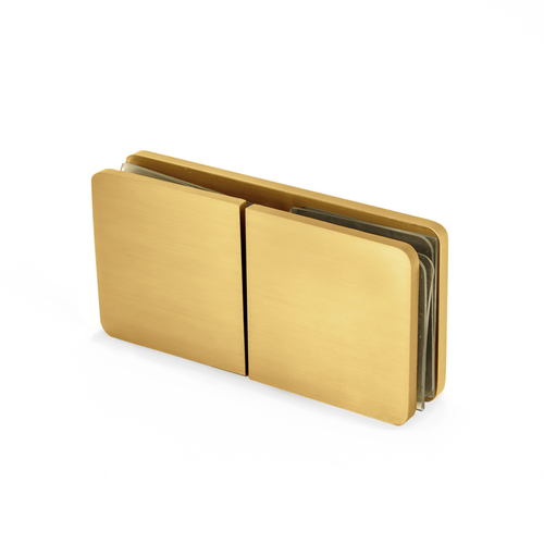 180 Degree Clamp Square Edge Standard - Satin Brass