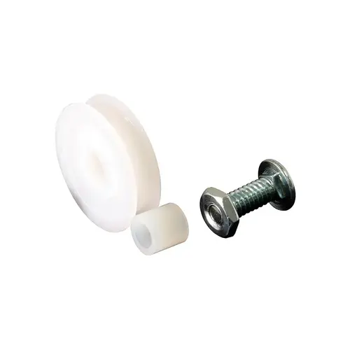 Sliding Screen Door High Density Polyethylene Roller - Bolt - Nut And High Density Polyethylene Bushing - pack of 2