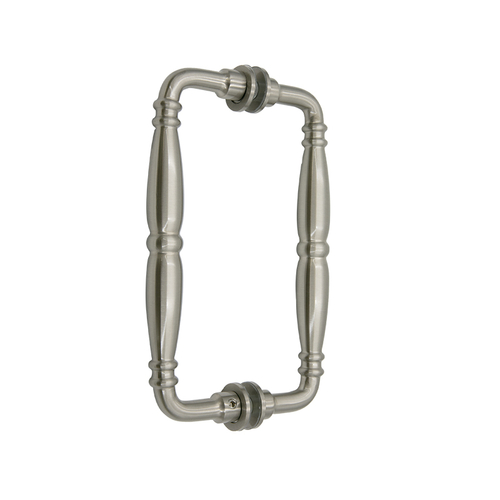 Baroque Series 8" Back-to-Back Pull Handle - Brushed Nickel