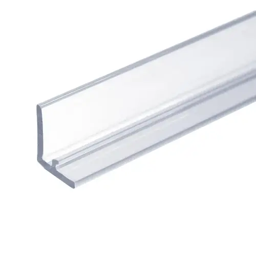 Clear L-Shape Jamb Seal Bumper For 3/8" And 1/2" 95" Length