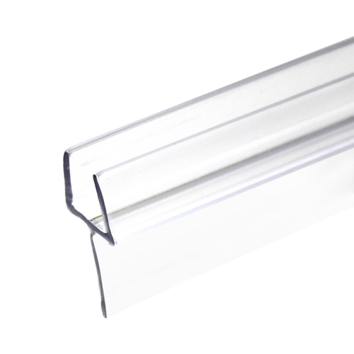 One Piece Bottom Rail With Clear Wipe For 1/2 Glass 95" Length