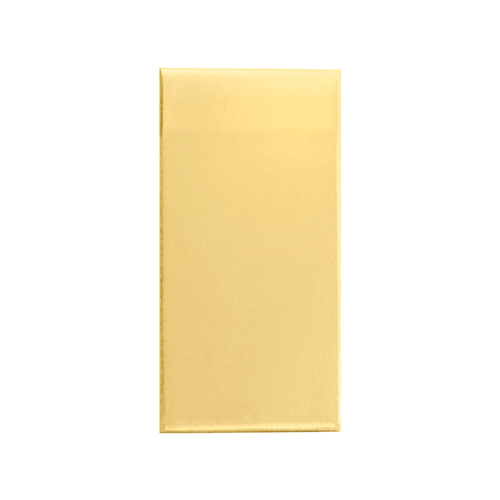 End Cap for 1" x 2" Wet Glaze U Channel Polished Brass (C260)