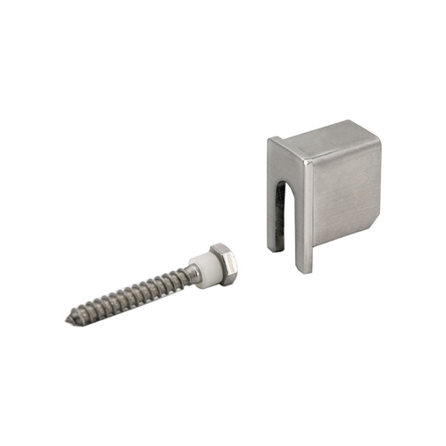 U - Shaped Edge Protector Wall Mount End Caps for CREC5 - Brushed Stainless