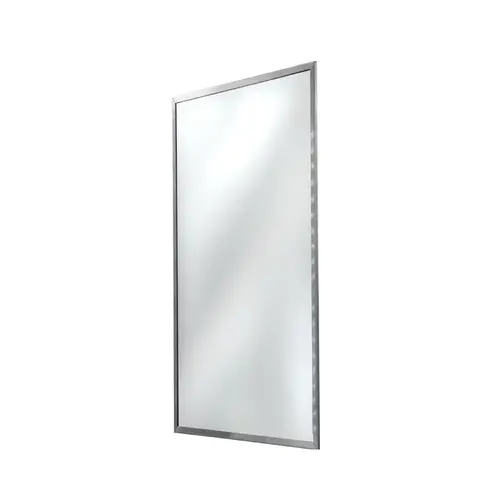 FHC ATM2448 Anti-Theft Framed Mirror 24" x 48" - Brushed Stainless