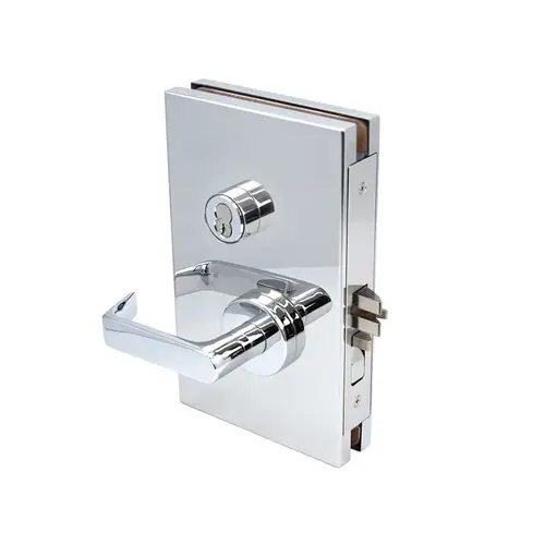 6" x 10" LHR Center Lock Office Function - Polished Stainless