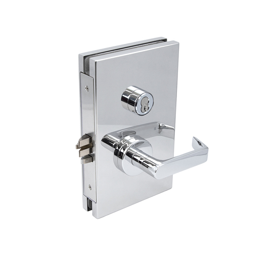 6" x 10" RHR Center Lock Storeroom Function - Polished Stainless