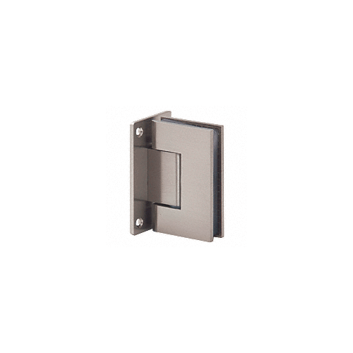 Brushed Nickel International Series Wall Mount Full Back Plate Square Corner Hinge