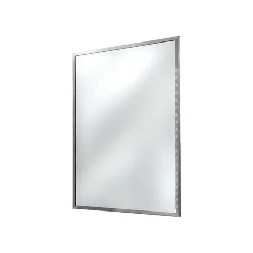 FHC ATM2430 Anti-Theft Framed Mirror 24" x 30" - Brushed Stainless