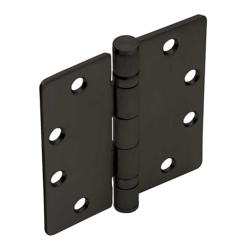 4-1/2" x 4-1/2" Ball Bearing Standard Weight 1/4" Radius - Butt Hinges - Dark Bronze