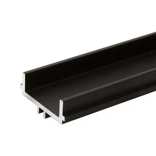 BRS100 Rail Saddle for Rolling Sliding System Sidelite Rails - 120" Long - Dark Bronze Anodized