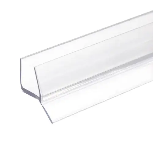 Clear 1/2" Glass Door Edge Seal  24" Length - pack of 5