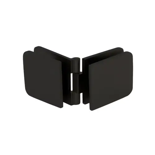 Adjustable Glass-to-Glass Clamp for Fixed Panels - Matte Black