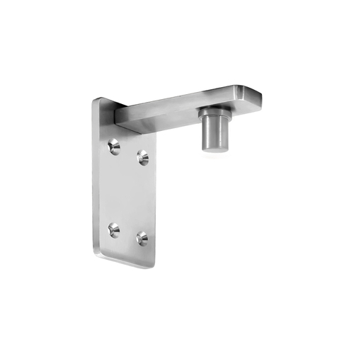 Gate Pivot for Frameless Gate 2-3/4" Standard Setback - Polished Stainless