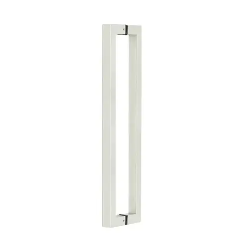 Square Commercial Door Pull 24" x 24" x 1" Tube - Brushed Stainless