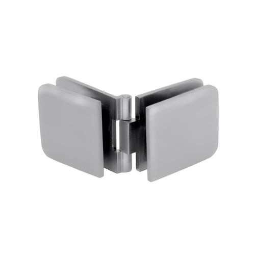 Adjustable Glass-to-Glass Clamp for Fixed Panels - Polished Chrome