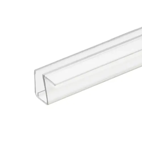 Clear 90 Degree Side Stike Seal for 3/8" Glass  4" Sample