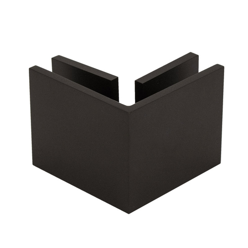 Square 90 Degree Glass Clamp - Oil Rubbed Bronze