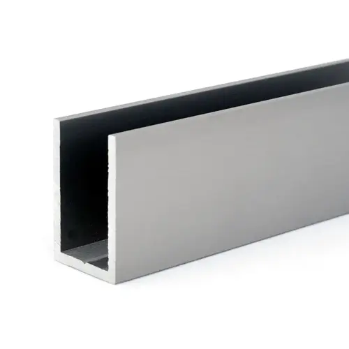 1" x 1-1/2" Deep U-Channel - Brushed Stainless  12" Length - pack of 10