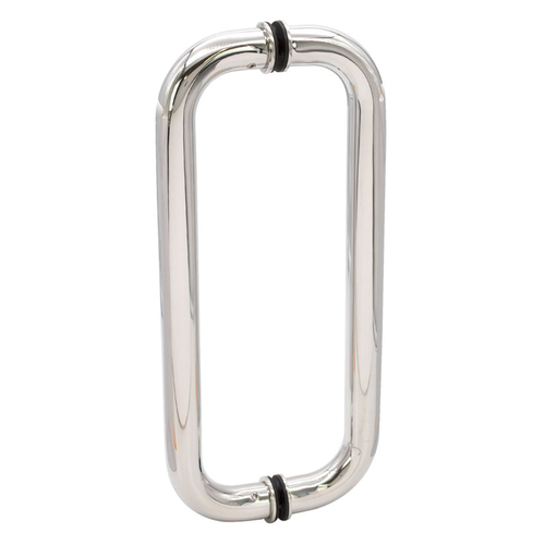 12" Pull- 1" Back to Back Pull Handles Polshed Stainless Steel