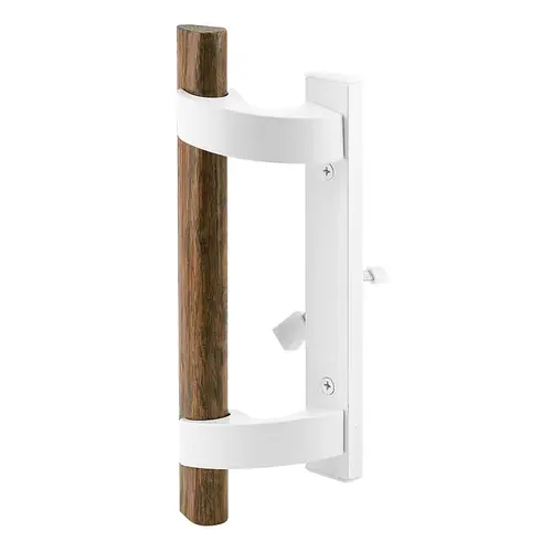 Sliding Door Handle With Mortise Lock - White