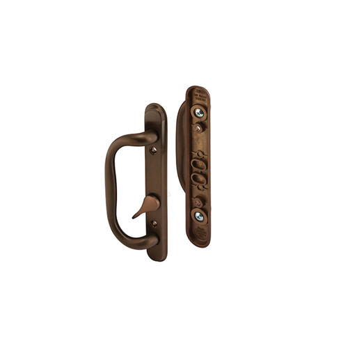 Sliding Door Handle Set Solid Brass - Oiled Bronze PVD Finish