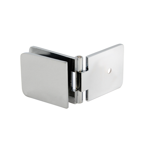 Adjustable Wall Mount Clamp for Fixed Panel - Polished Chrome