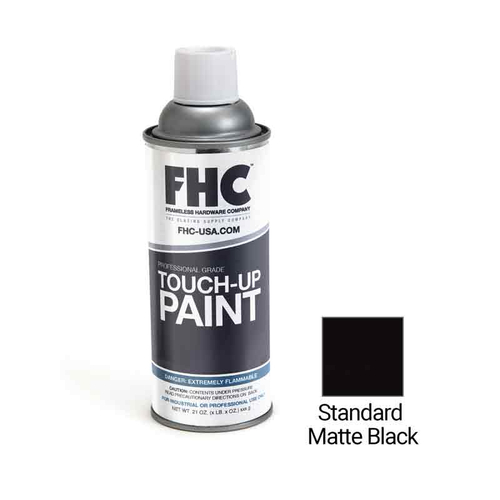 Touch-Up Paint PPG Powder Coat Match - 12 oz Spray Can - Standard Matte Black