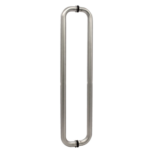 24" Pull- 1" Back to Back Pull Handles - Brushed Stainless Steel