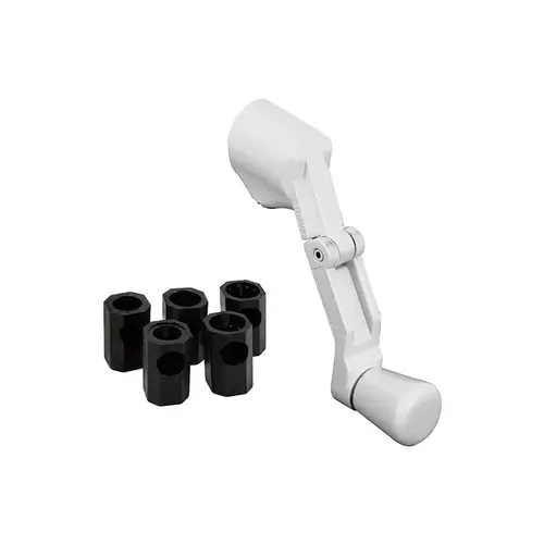 Universal - Diecast - White - Folding Crank Handle For Casement Windows