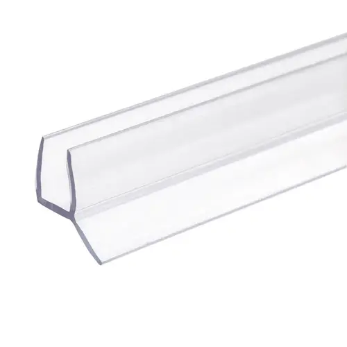 Clear 3/8" Glass Door Edge Seal  18" Length - pack of 5