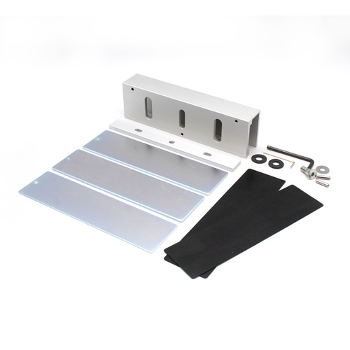 Universal Glass Door Mounting Kit For 1510 Series SDC EMLock Electromagnetic Locks - Aluminum