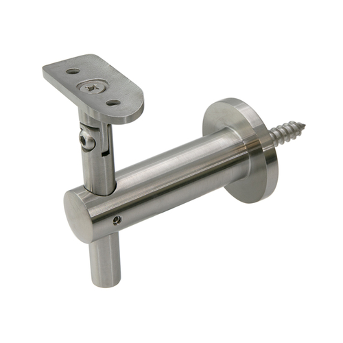 Elysian Series Bracket Wall Mounted Handrail - Brushed Stainless