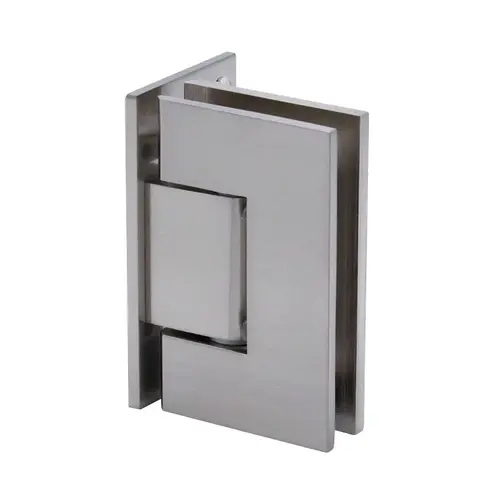 Venice Square 5 Degree Positive Close Offset Back Plate Wall Mount Hinge - Brushed Nickel