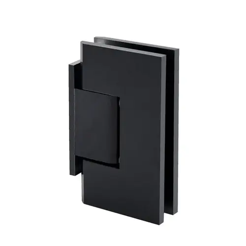 Venice Square 5 Degree Positive Close Offset Short Back Plate Wall Mount Hinge - Matte Black