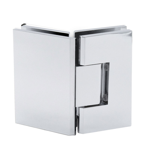 Venice Series 135 Degree Glass to Glass Hinge - Polished Chrome