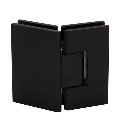 Venice Series 135 Degree Glass to Glass Hinge - Matte Black