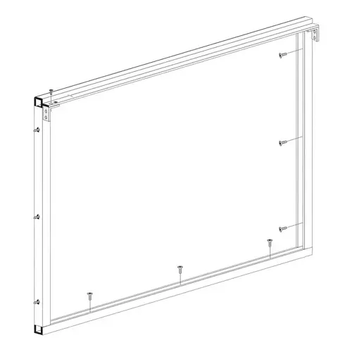 Wood End Showcase - Low Profile Front Frame - Dark Black/Bronze Anodized