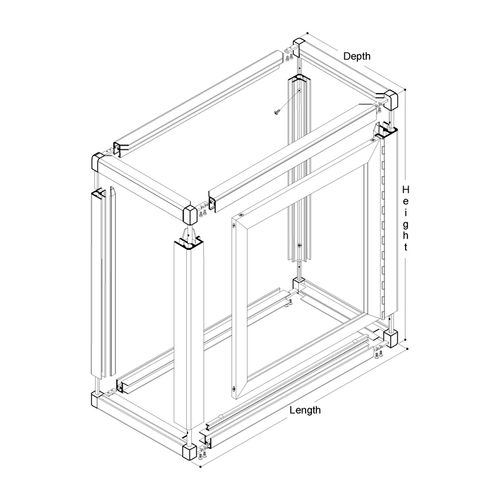 Avalon Showcase 4040 Series Frame - Brite Anodized