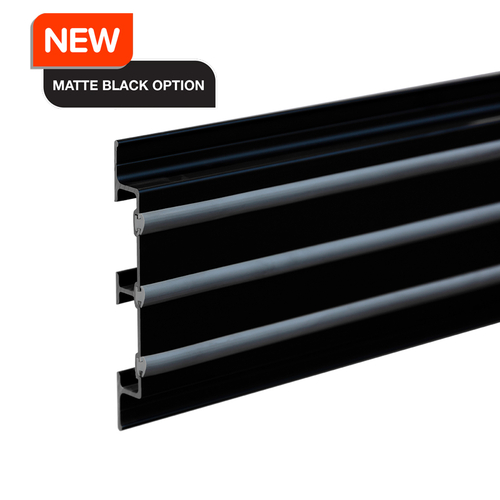 Truck Slats for Racks Aluminum 144" Long with Vinyl Included - Matte Black