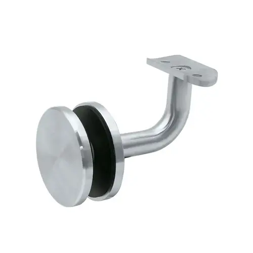 Brea Series Glass Mounted Bracket - Polished Stainless