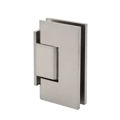 Venice Square Wall Mount Hinge Offset Short Back Plate - Brushed Nickel